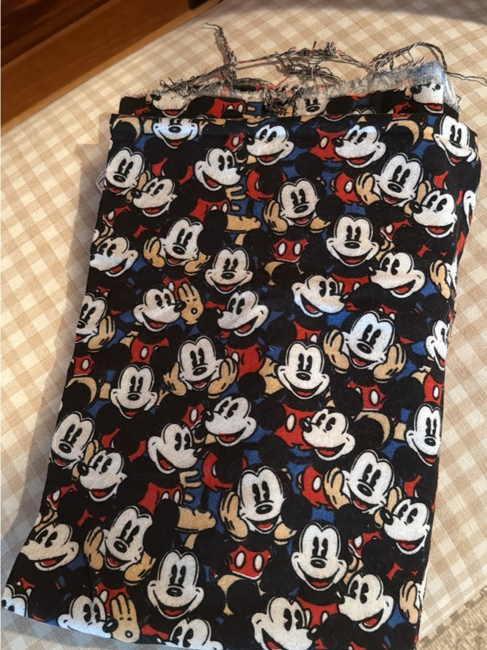 Mickey Mouse flannel fabric